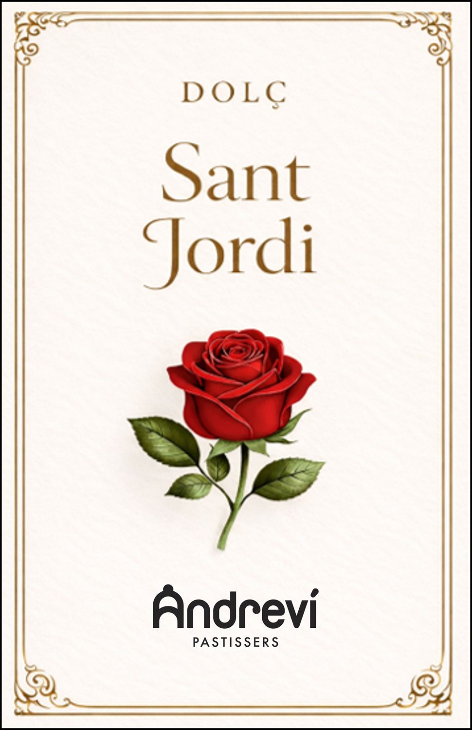 LLIBRE-PASTÍS DE SANT JORDI "DOLÇ SANT JORDI"