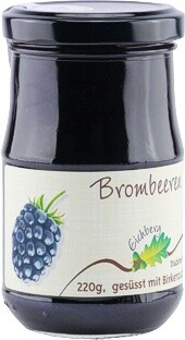 Brombeer-Fruchtaufstrich mit Birkenzucker gesüsst 220g