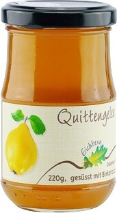 Quittengelee mit Birkenzucker gesüsst 220g