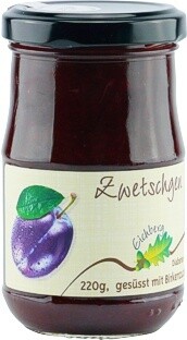 Zwetschgen-Fruchtaufstrich mit Birkenzucker gesüsst 220g