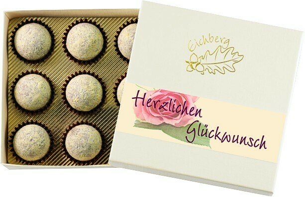 Herzlichen Glückwunsch / Champagner-Truffes 9 Stk. / 110g