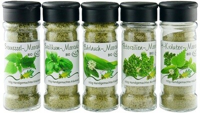 Salzige und pikante vegane Produkte