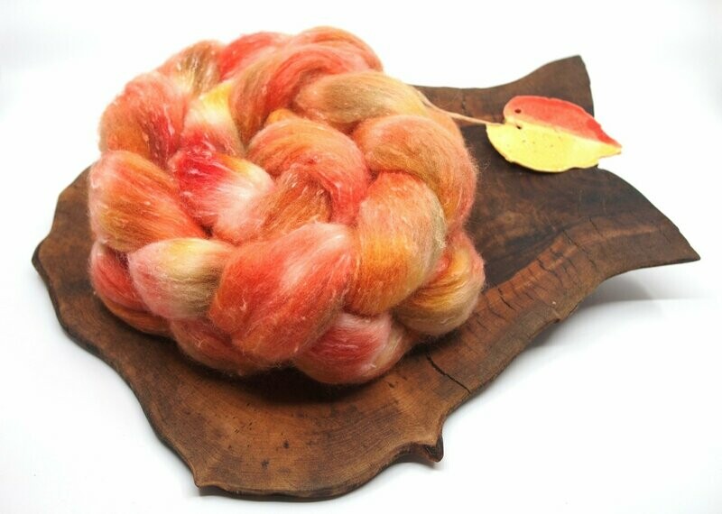 Tweed Kammzug | Kürbis Paprika Gemüse Tweed Kammzug | Kürbis Paprika Gemüse