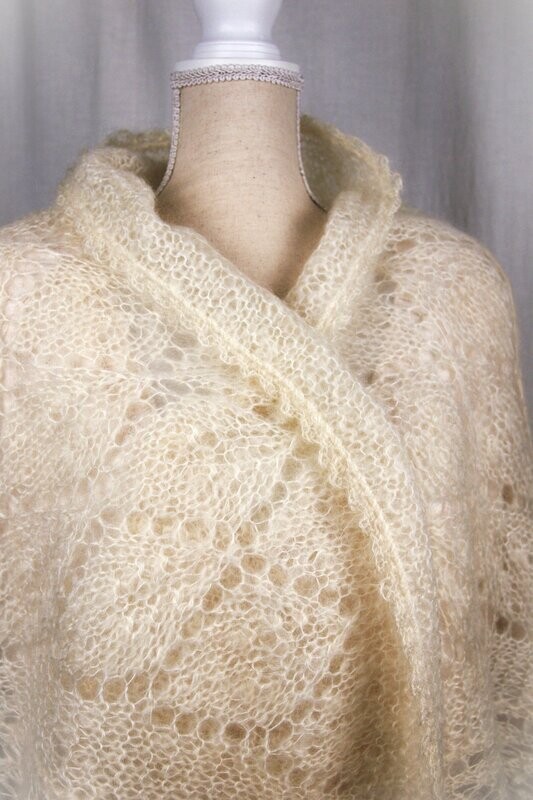 Mohair Stola | Cherry Leaf Mohair Stola | Cherry Leaf