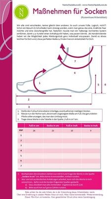 Kostenloser Mini-Kurs | Maßnehmen für Socken