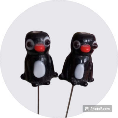 Klöppel-Umstecknadel - Pinguin | gebraucht