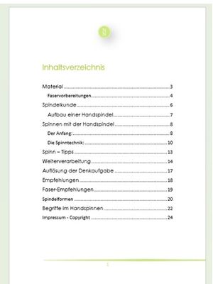 Spinnen mit der Handspindel | Basiskurs | Gedrucktes Heft