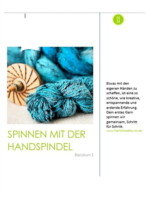 Spinnen mit der Handspindel | Basiskurs | Gedrucktes Heft Spinnen mit der Handspindel | Basiskurs | Gedrucktes Heft