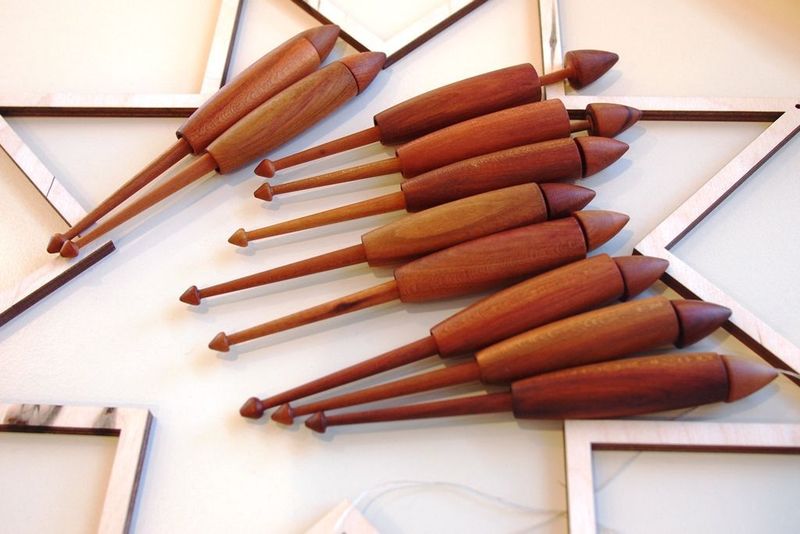 Klöppel-Paar handgedrechselt Klöppel-Paar handgedrechselt