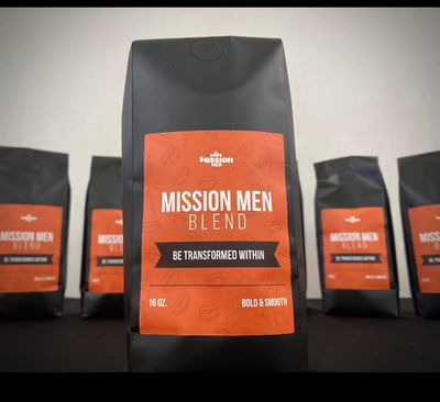 Wholesale - The Mission Blend | Black Bags, Front &amp; Back Stickers