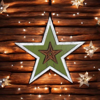 Green Star Wall Decor