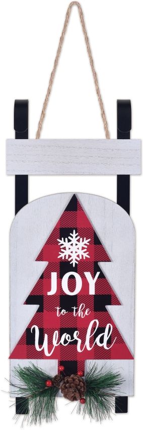 Tree Sled Wall Decor 19"