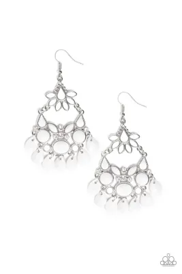 garden Dreams White Earrings