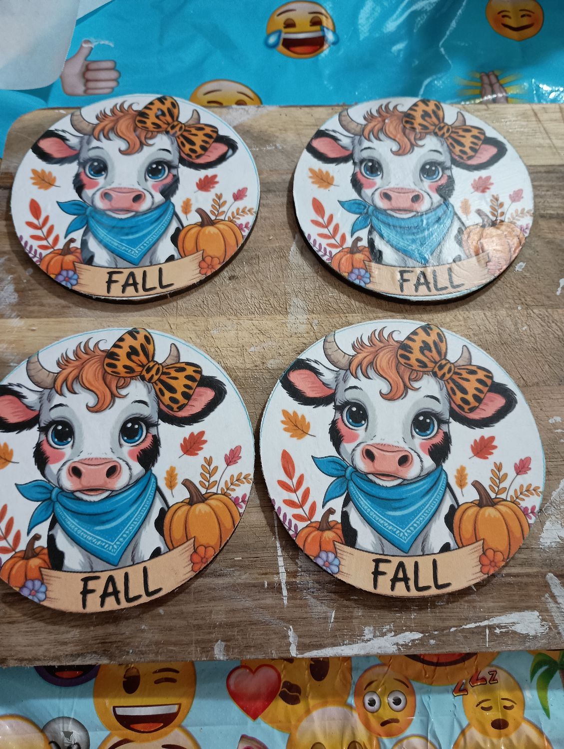 Cow Coaster Set of 4