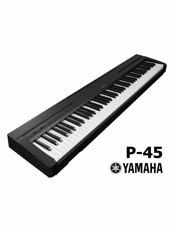 Yamaha P-45B 88-Key Weighted Action Digital Piano - Black