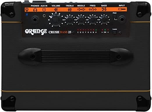 Orange Crush Bass 25 8" 25 Watt Bass Guitar Combo Amplifier - Black