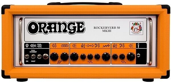 Orange Rockerverb 50 MKIII 50-Watt 2-Channel Guitar Amplifier Tube Head - Orange