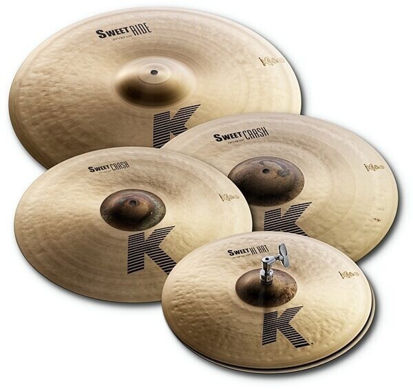 Zildjian KS5791 K Series Sweet Cymbal Set for Drums - 15/17/19/21 Inch