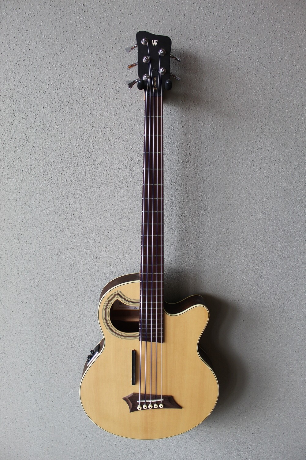 Used Warwick Electro-Acoustic Alien Rockbass 5 String Bass Guitar
