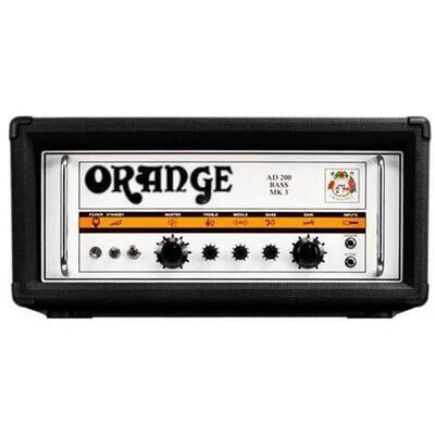 Orange AD200B MK 3 200-Watt Bass Guitar Amplifier Tube Head - Black