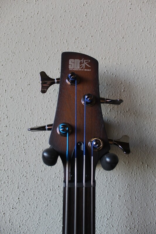 Ibanez SRF700 4 (Four) String Fretless Electric Bass Guitar - Brown Burst Flat