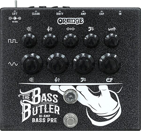 Orange Bass Butler Bi-Amp Bass Guitar Preamp Pedal Orange Bass Butler Bi-Amp Bass Guitar Preamp Pedal