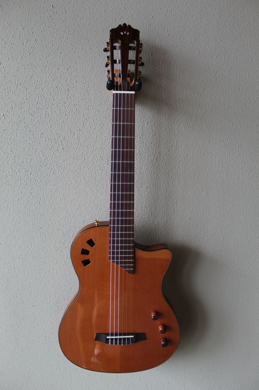 Cordoba Stage Traditional Cedar Top Thinbody Nylon String Acoustic/Electric Guitar