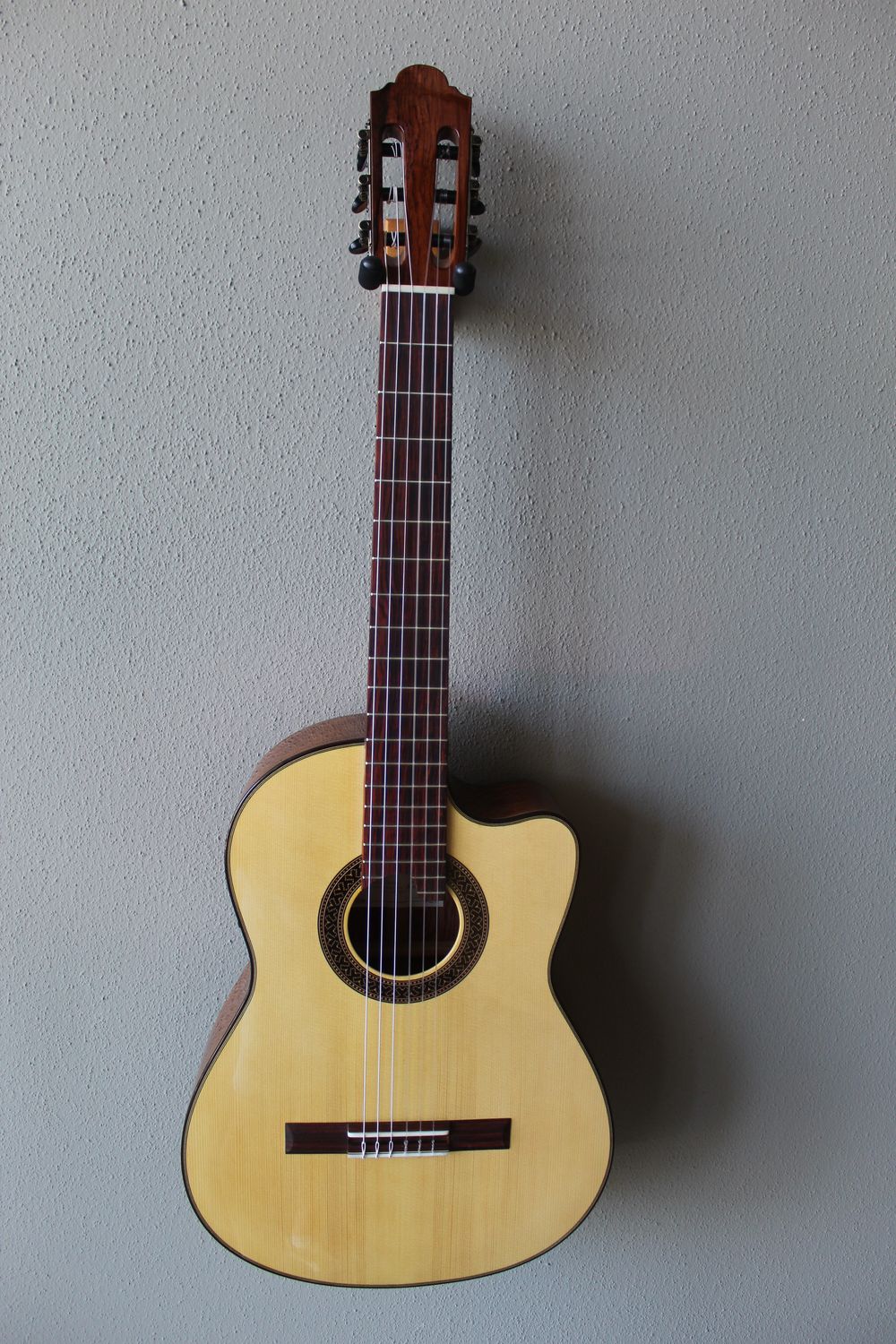 Marlon (Francisco) Navarro Acoustic/Electric Spruce Top Classical Guitar with Cutaway