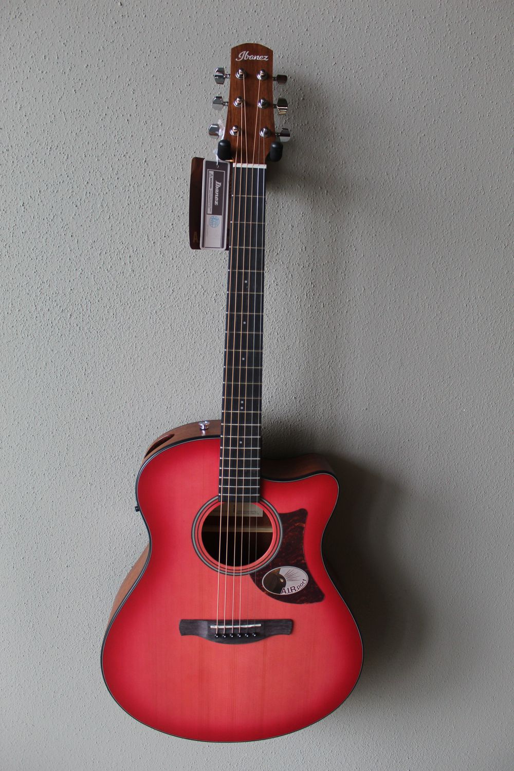 Ibanez AAM50CE Advanced Auditorium Acoustic/Electric Guitar - Coral Red Burst