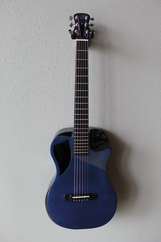 Journey OF660BP Overhead Carbon Fiber Acoustic/Electric Travel Guitar - Blue/Purple