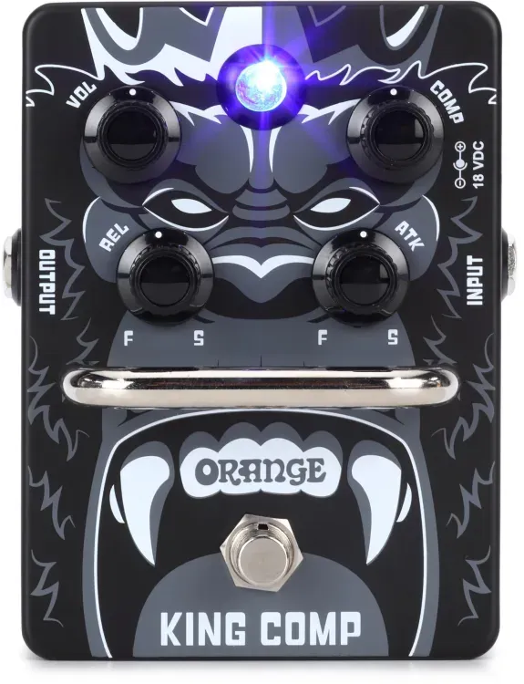 Orange King Comp VCA Electric Guitar Compressor Pedal
