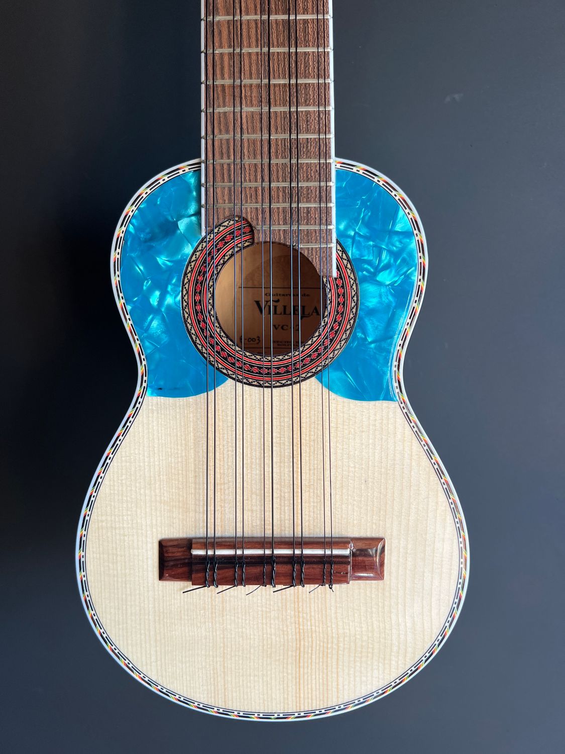 Villela VC-2 Charango with Custom Gig Bag - Made in Bolivia