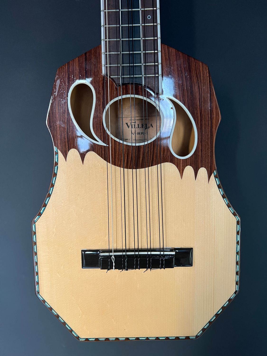Villela V-RR-1 Acoustic/Electric Ronroco - Made in Bolivia