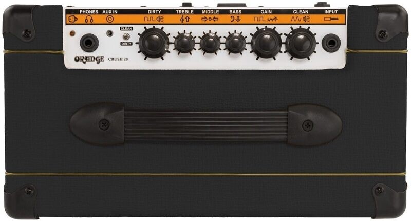 Orange Crush 20 8" 20 Watt Combo Guitar Amplifier - Black