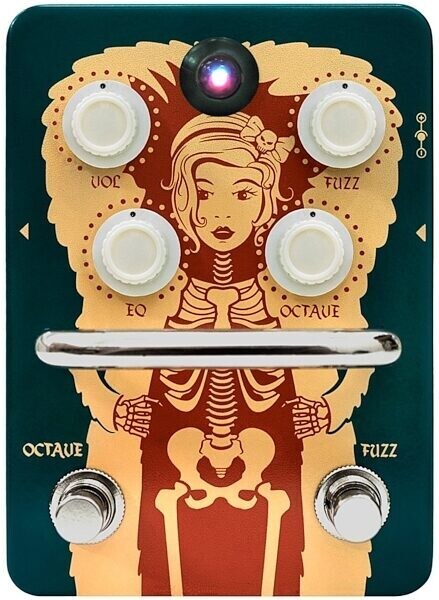 Orange Fur Coat Octave Fuzz Electric Guitar Pedal