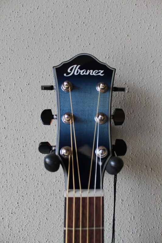 Ibanez AEWC400 Steel String Cutaway Acoustic/Electric Guitar - Indigo Blue Burst