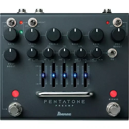 Ibanez PTPRE Pentatone Preamp and Equalizer Guitar Pedal Ibanez PTPRE Pentatone Preamp and Equalizer Guitar Pedal
