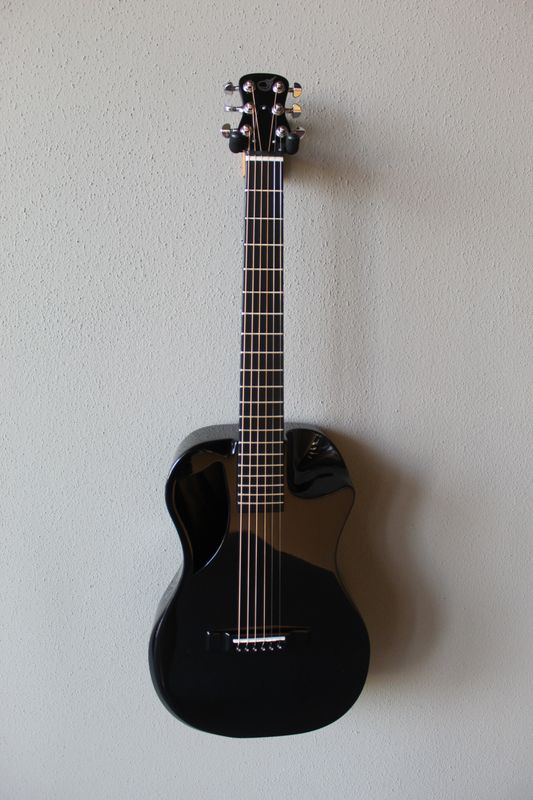 Journey OF660 Overhead Carbon Fiber Acoustic/Electric Travel Guitar - Black Gloss