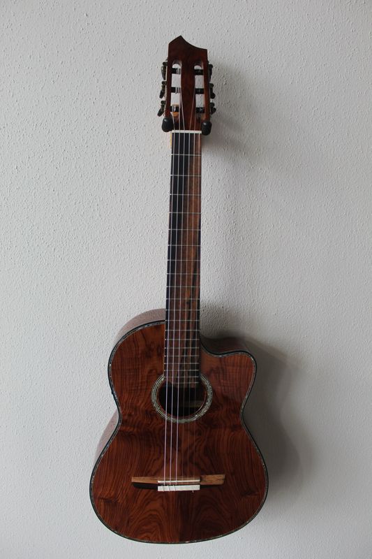Marlon (Francisco) Navarro Thinline Acoustic/Electric Classical Guitar