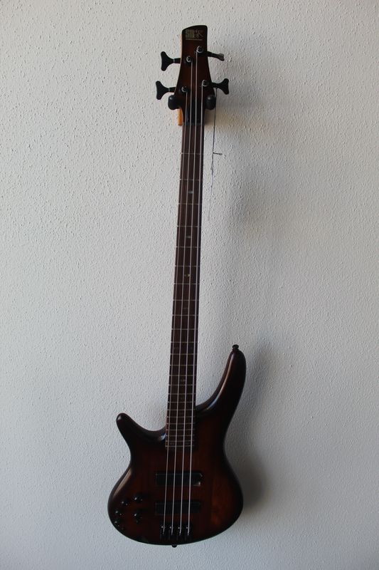 Ibanez Standard SR500AL Left Handed Electric Bass Guitar - Mahogany Brown Burst