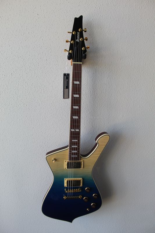 Ibanez Iceman IC420FM Electric Guitar - Transparent Blue Gradation