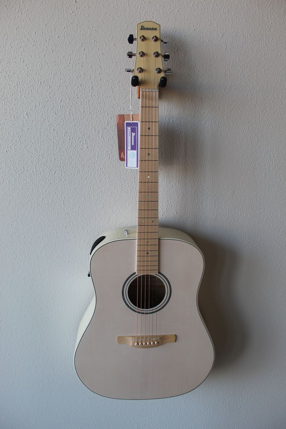 Ibanez AAD71M1E Acoustic/Electric Guitar - Open Pore Antique White