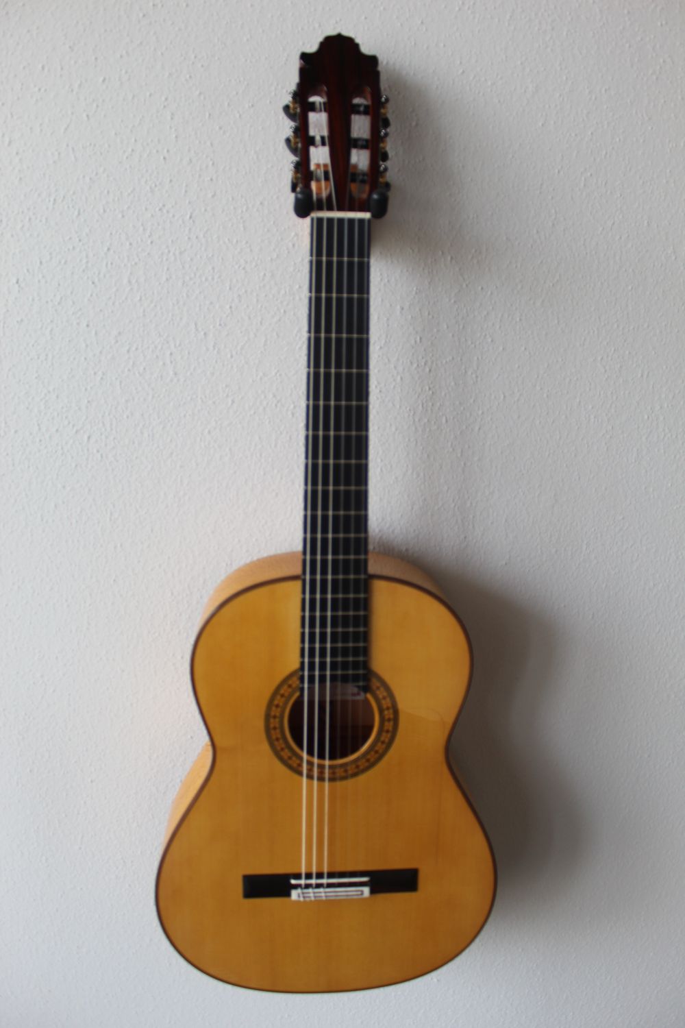 Francisco Navarro Vicente Amigo Model Grand Concert Flamenco Blanca Guitar