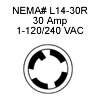 Extension electrica nema L14-30
