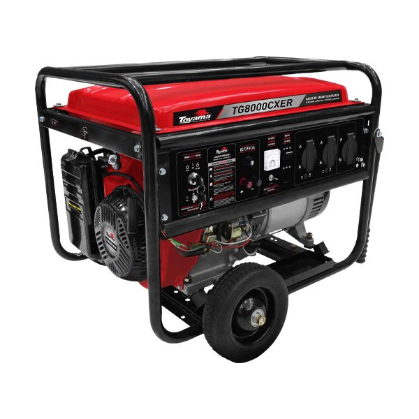 Planta eléctrica a gasolina 7200 Watts 127-230 V  31.3 Amperios 2 Fases Toyama