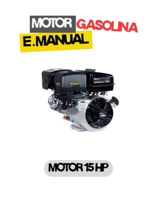Motor a gasolina 15 Hp Max 3600rpm Encendido Manual Toyama