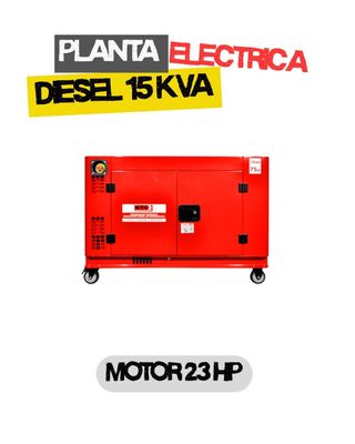 Planta Electrica Diesel KTC SDG15-3 12 kW 15 kVA 110/220V 3F 39 Amperios Max.