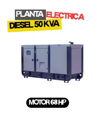 Planta Electrica Diesel 50 kVA 110/220V 3F 131 Amp Max. Faw