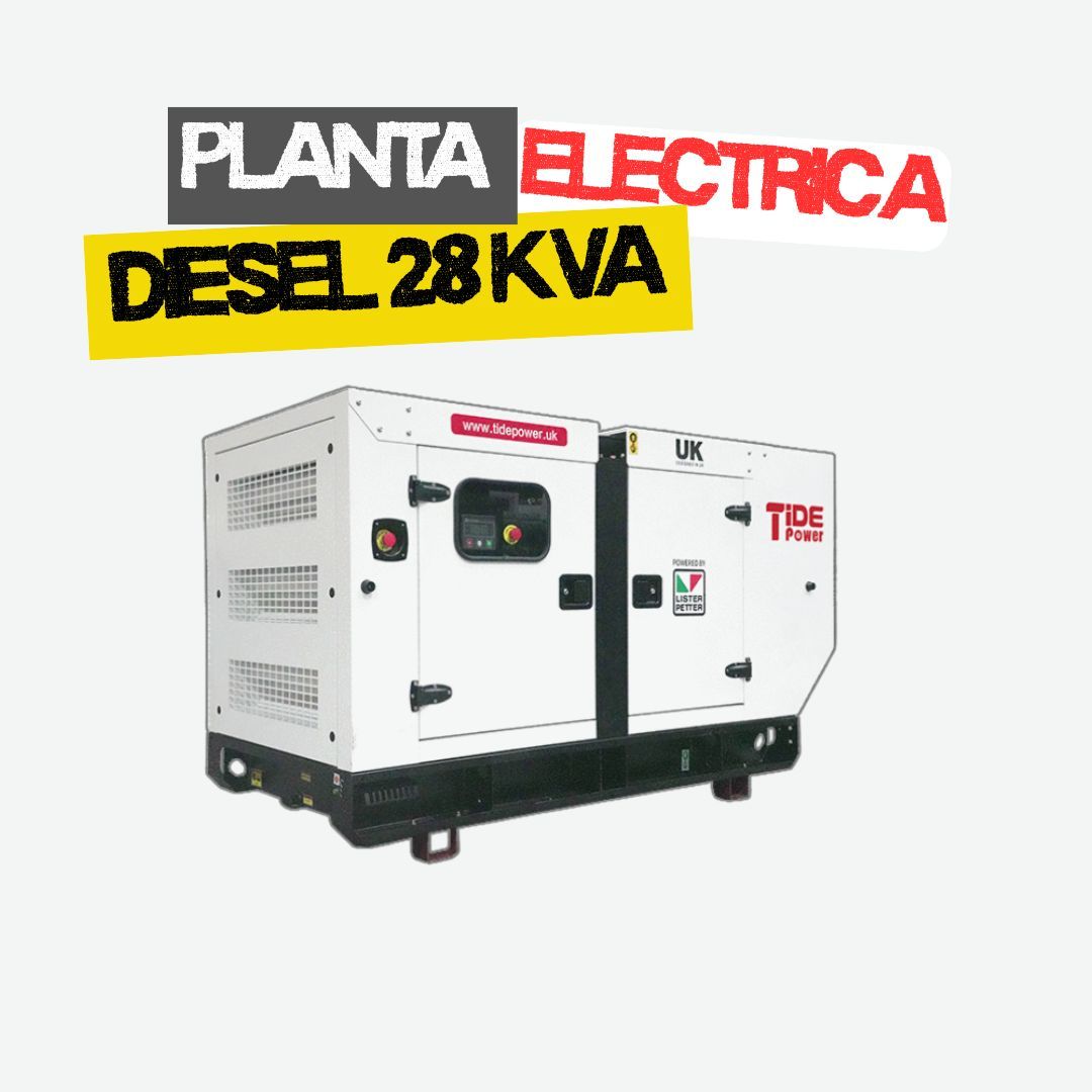 Planta Electrica Diesel 28 kVA 115/230V 3F Lister Petter Cabinada