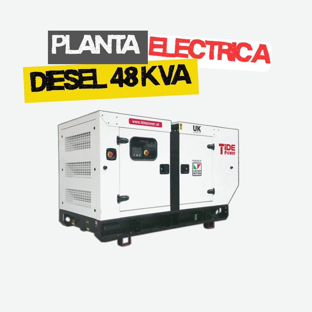 Planta Electrica Diesel 48 kVA 115/230V 3F Lister Petter Cabinada